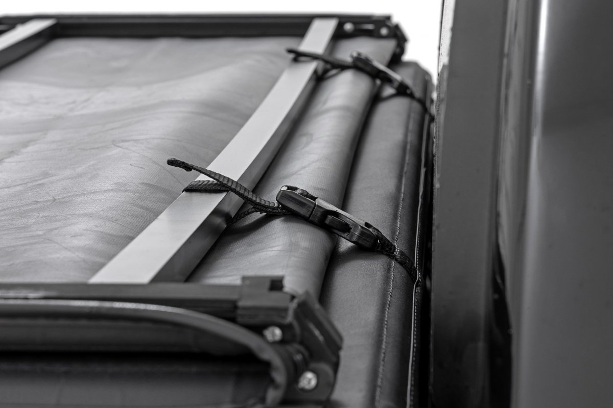 GMC Canyon Soft Tri-Fold Bed Cover - Rough Country - Tri-Fold Vinyl - '23-'25